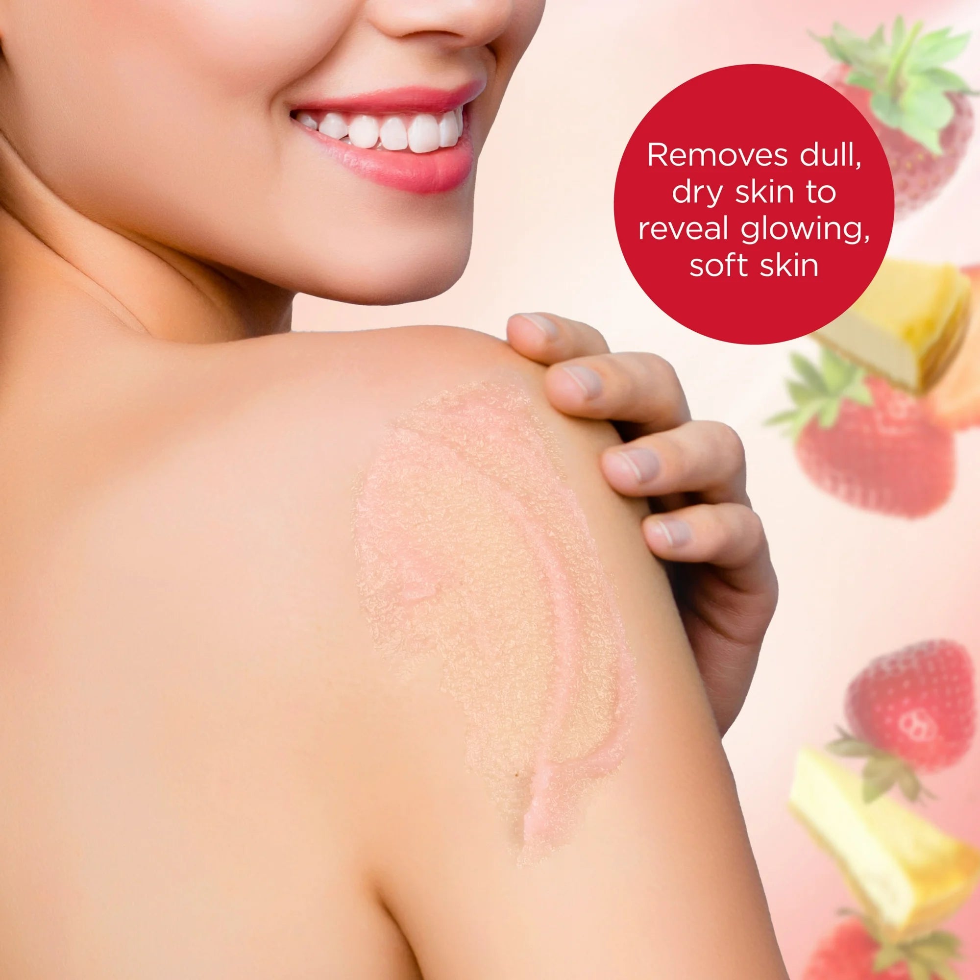 Bodycology Strawberry Cheesecake Sugar Scrub 10.5oz – Exfoliating Body Scrub for Soft Smooth Skin