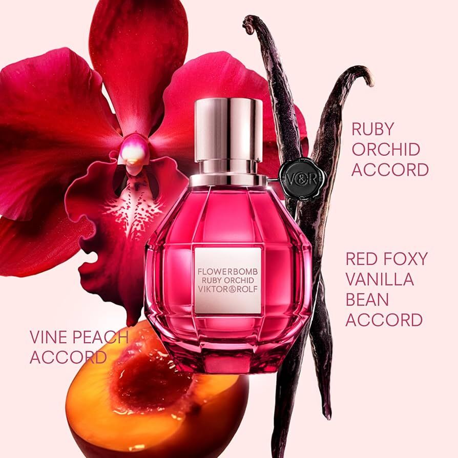 Viktor & Rolf Flowerbomb Ruby Orchid EDP 100ml for Women – Sweet Floral Vanilla Perfume