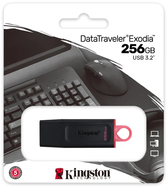 Kingston 256GB USB3.2 Gen1 DataTraveler Exodia (Black + Pink)