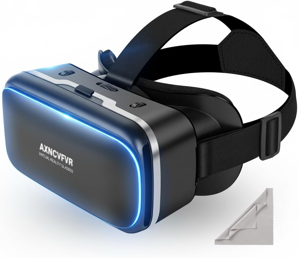 VR Shinecon VR Headset with Built-in Headphones 120° FOV Immersive Virtual Reality Experience