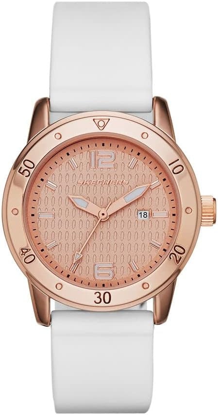 Skechers Women's Redondo Metal and Silicone Watch- SR6053