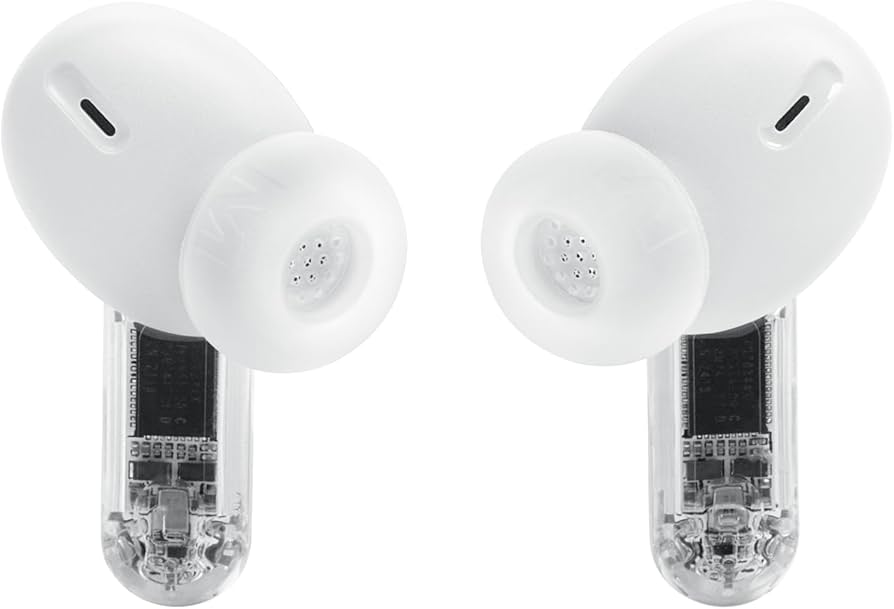JBL Tune Beam 2 Ghost Edition - True Wireless Noise Cancelling Earbuds - White (JBLTBEAM2GWHTAM)