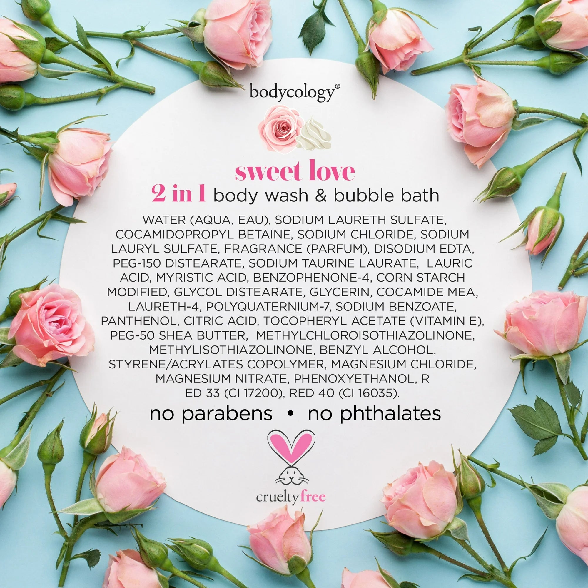 Bodycology Sweet Love  2in1 Body Wash 16oz