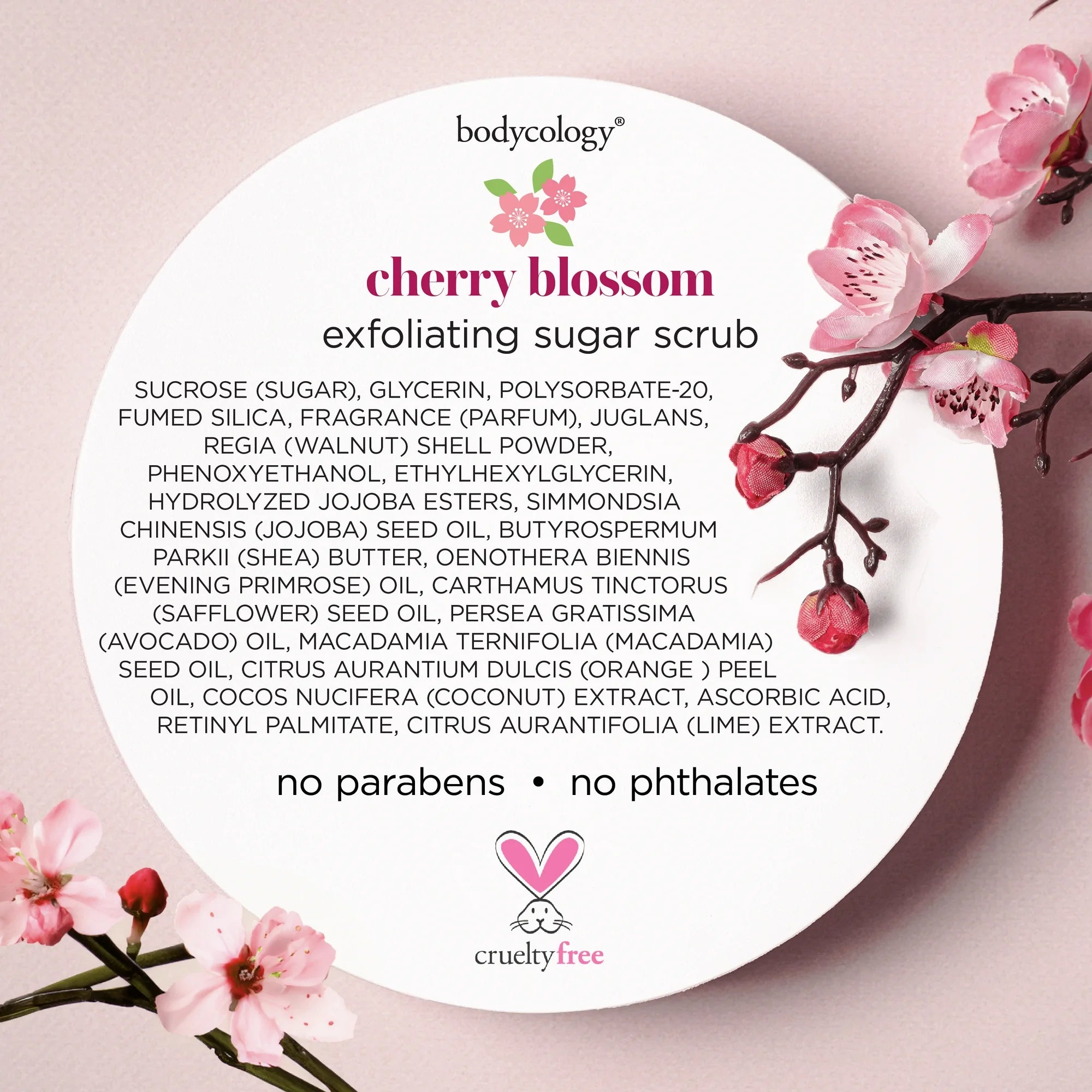 Bodycology Cherry Blossom Sugar Scrub10.5 oz