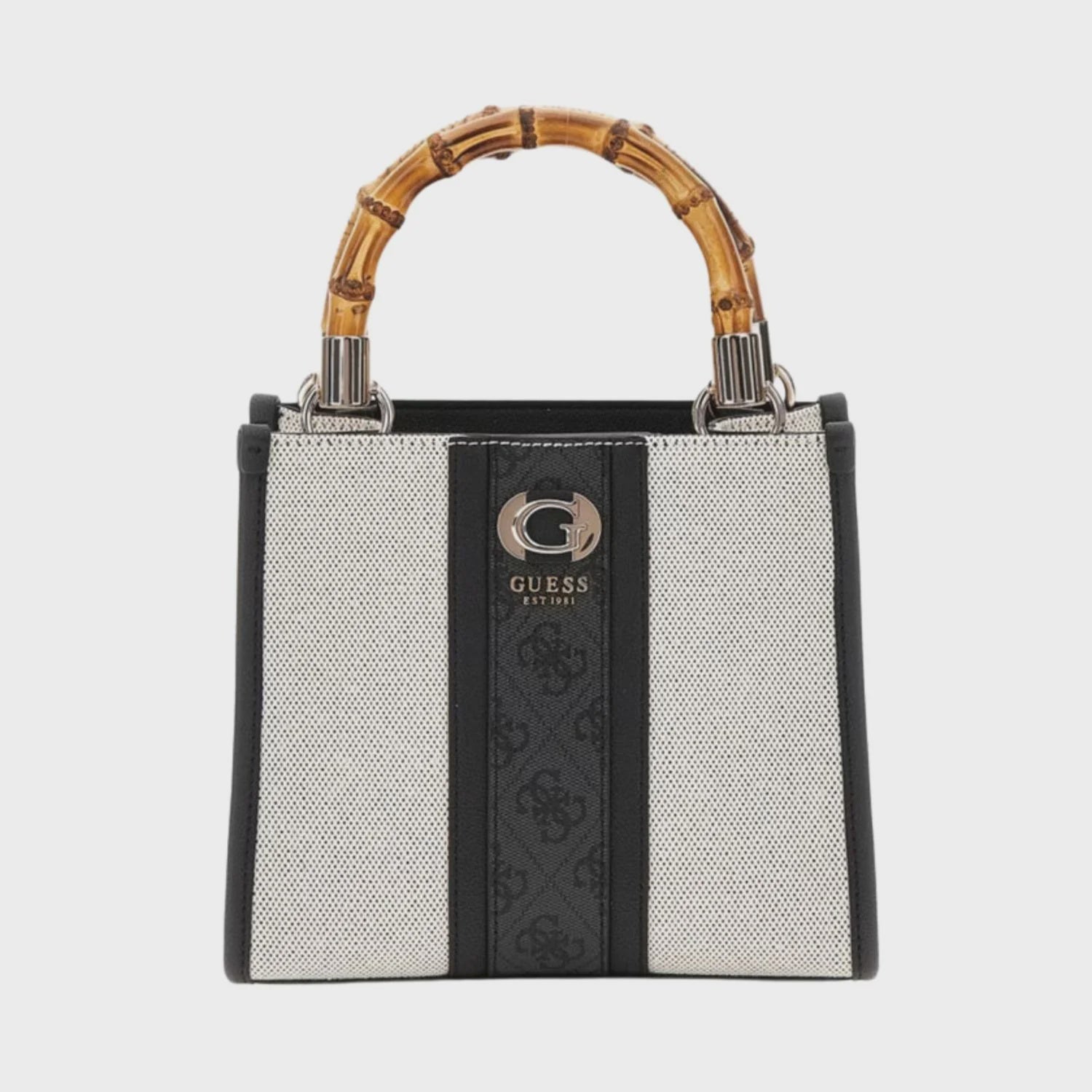 Guess   Kerima Bamboo Bag AG933777 Natural Coal