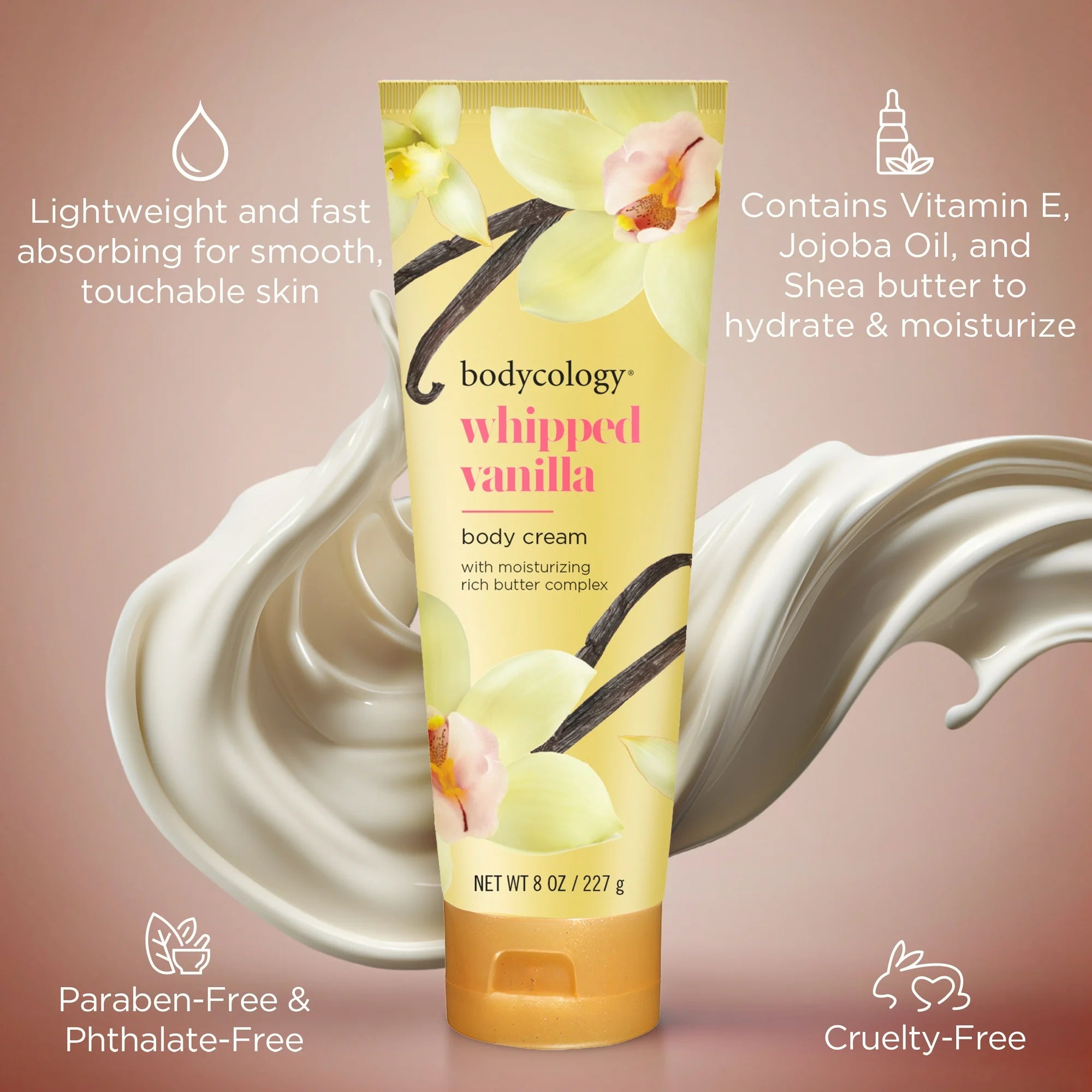 Bodycology Whipped Vanilla Body Cream 8oz