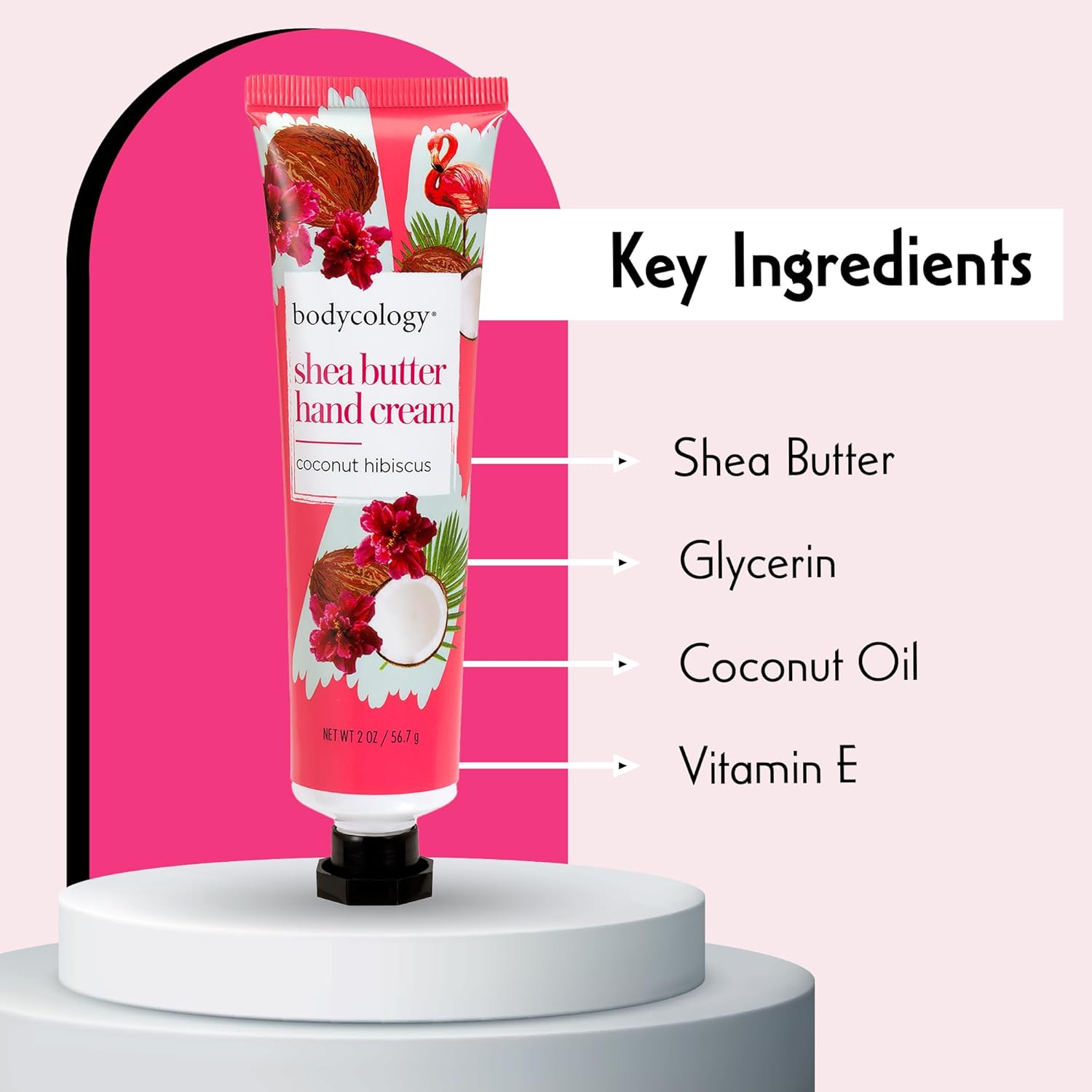 Bodycology Coconut Hibiscus  Hand Cream 2oz