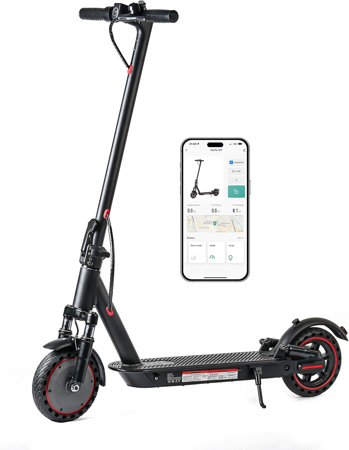 Hovermax Kids Electric Scooter for Ages 6–12 – 10mph Speed, 9.3 Mile Range, LED Light-Up Scooter with 7-Inch Tires