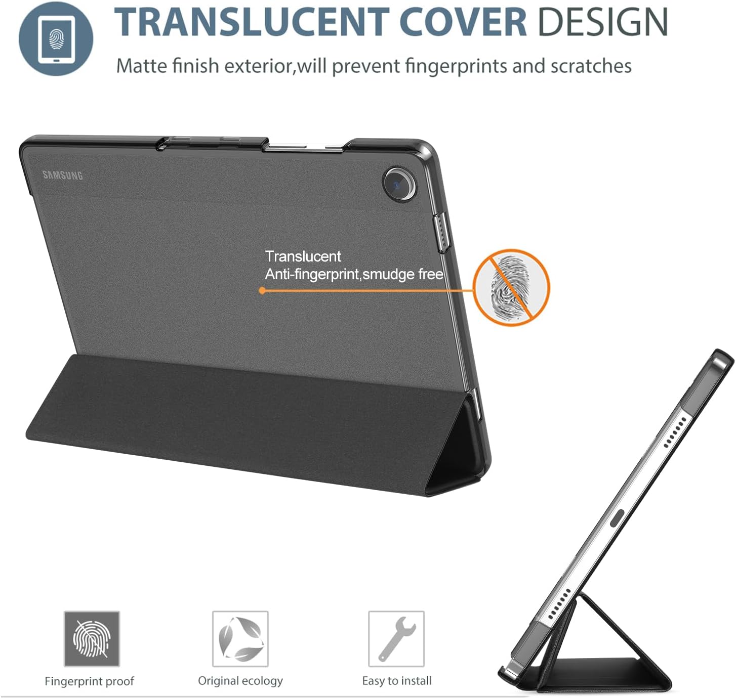 ProCase Smart Case for Galaxy Tab A11+/A9+ Plus 11-Inch – Slim Protective Stand Cover