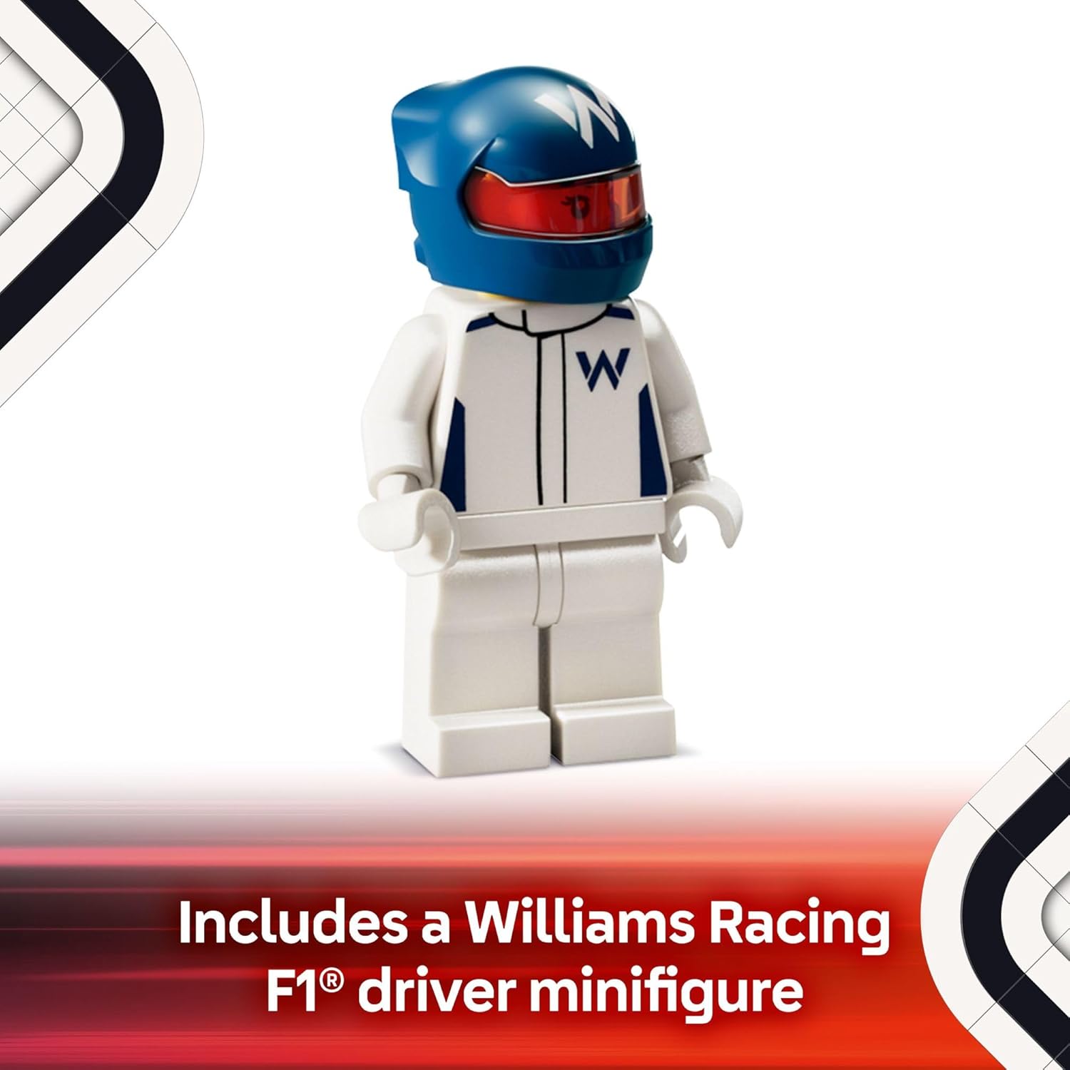 LEGO Speed Champions Williams Racing FW46 F1 Race Car Toy 77249 – Formula 1 Building Set for Kids and Racing Fans