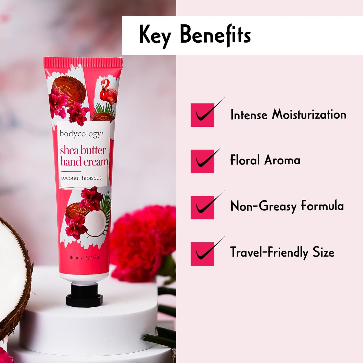 Bodycology Coconut Hibiscus  Hand Cream 2oz