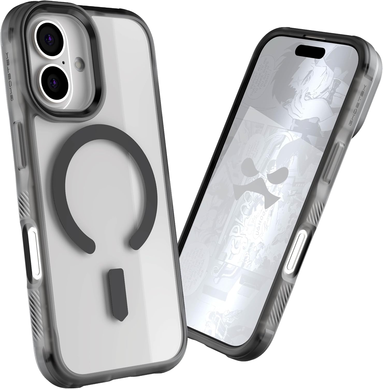 Ghostek COVERT Smoke Matte MagSafe Case for iPhone 17 – Clear Shockproof Protective Cover