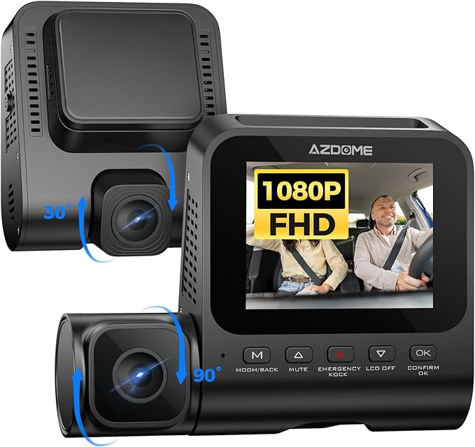 AZDOME V600 1080P Dual Dash Cam