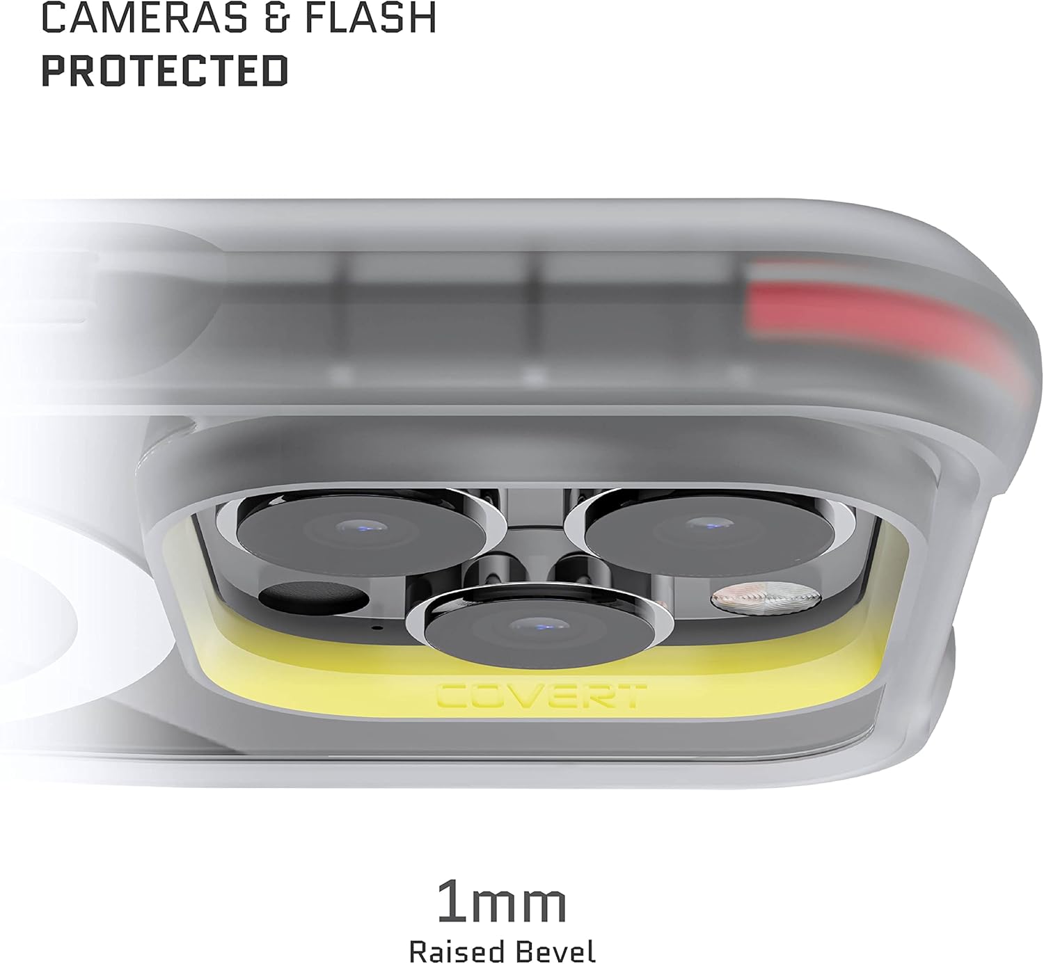 Ghostek COVERT 6th Gen Case for iPhone 14 Pro – Clear Shockproof Protective Cover