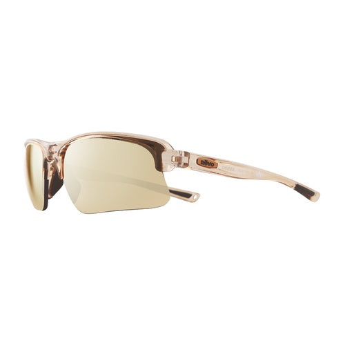 Serengeti Revo Annika 2 RE 1203 12 CH Crystal Sand Champagne – Polarized Semi-Rimless Sunglasses with Champagne Mirror Lenses