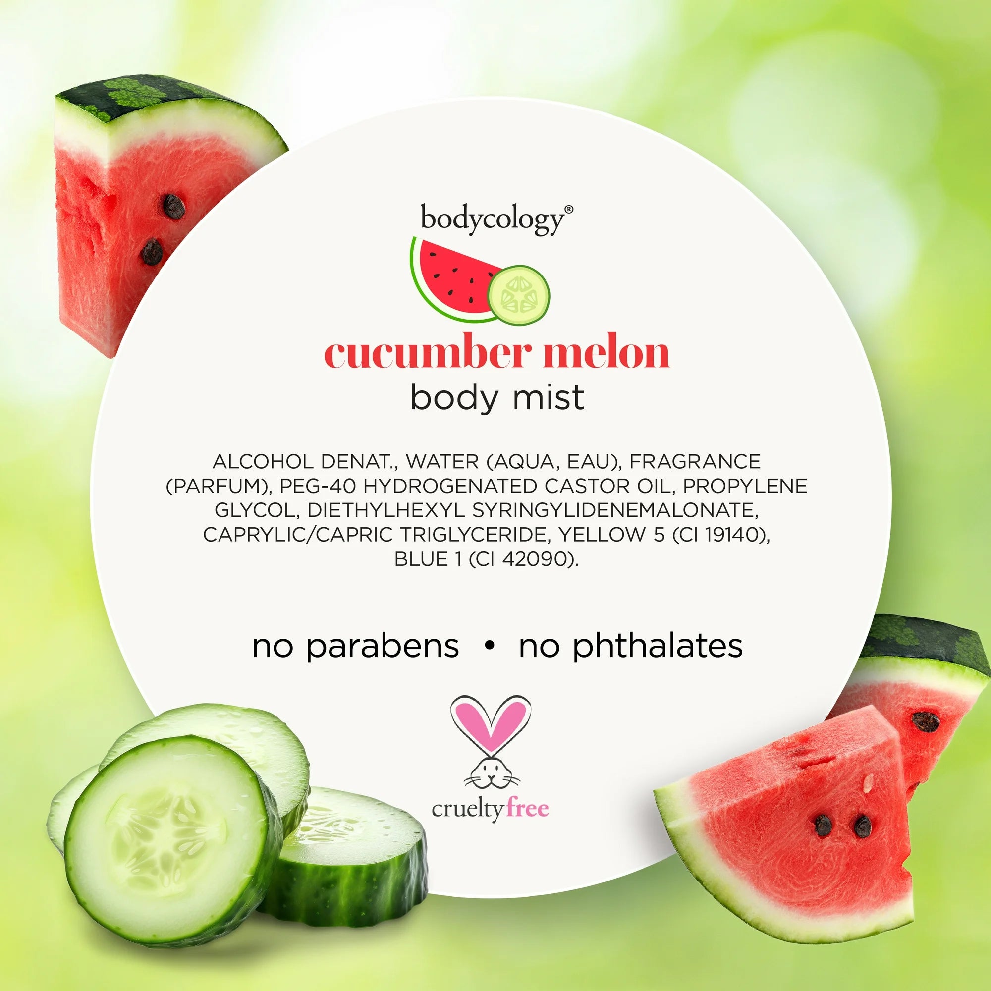 Bodycology Cucumber Melon Fragrance Mist8 oz