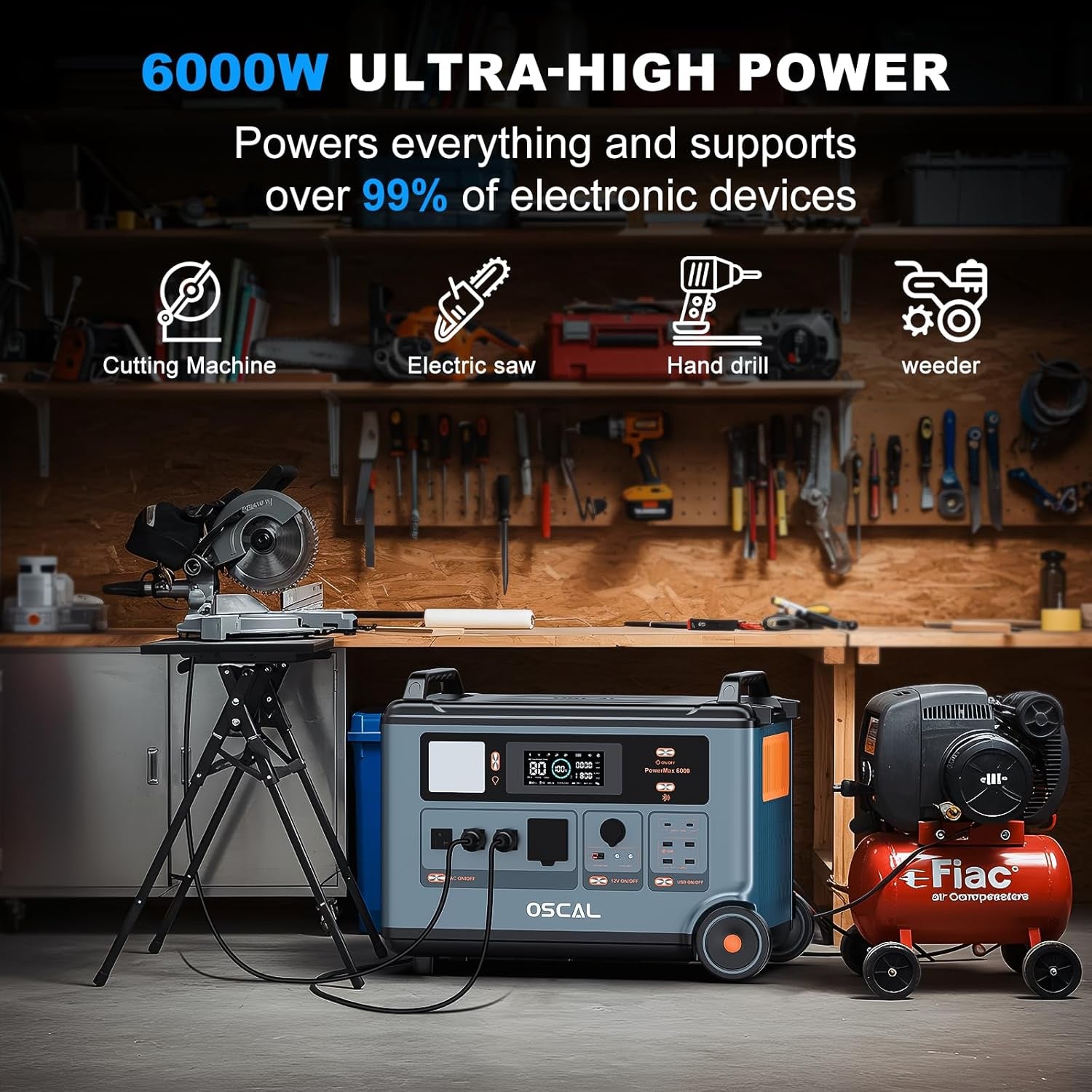 OSCAL PowerMax 6000 Solar Generator