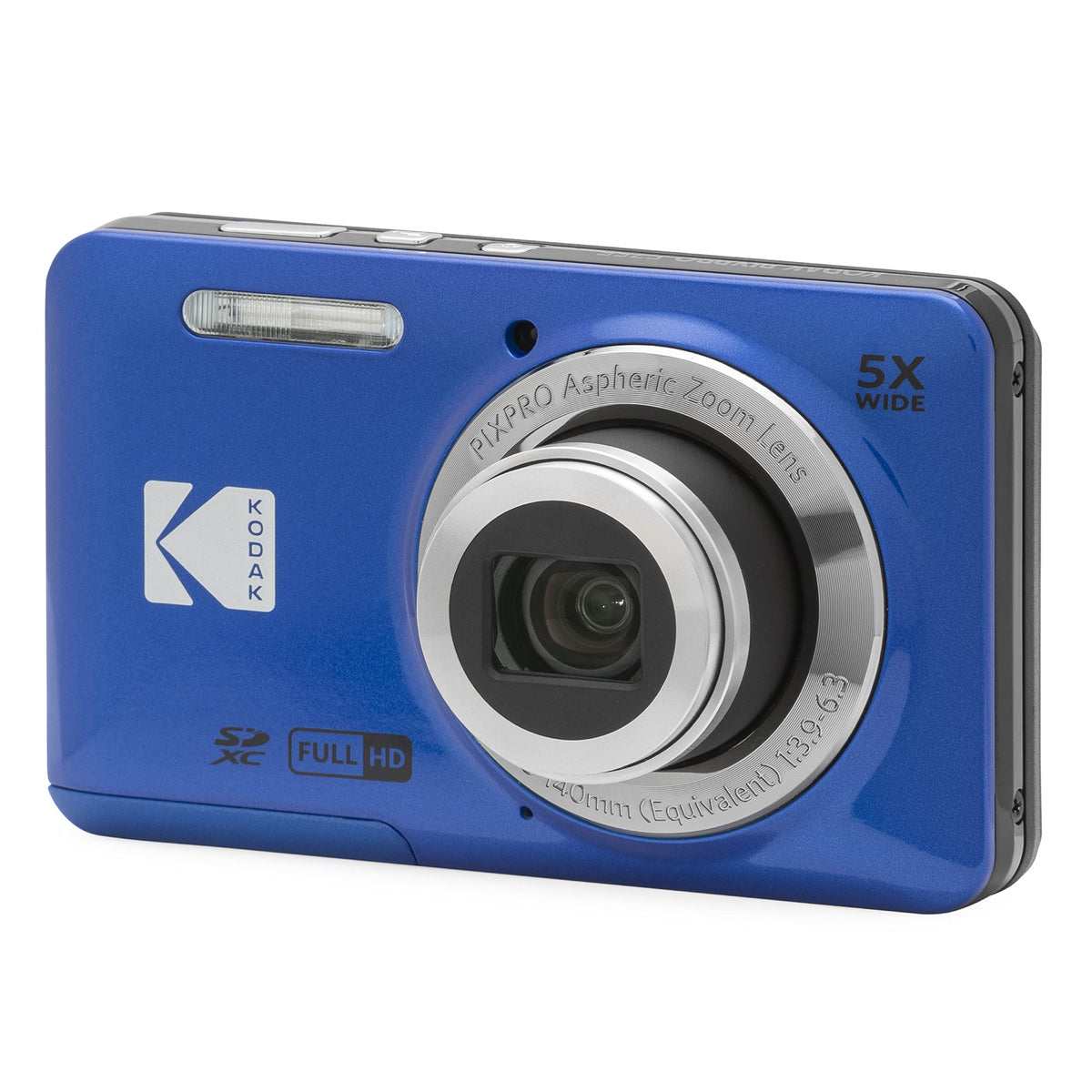 Kodak PIXPRO FZ55 Digital Camera 16MP 5X Zoom, Blue