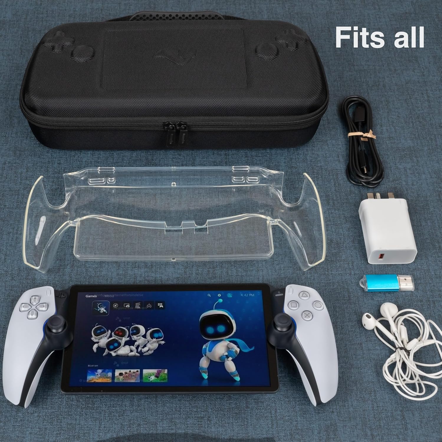 Playstation Portal Remote Player, Portable Hard Case for PS Portal - (Black)