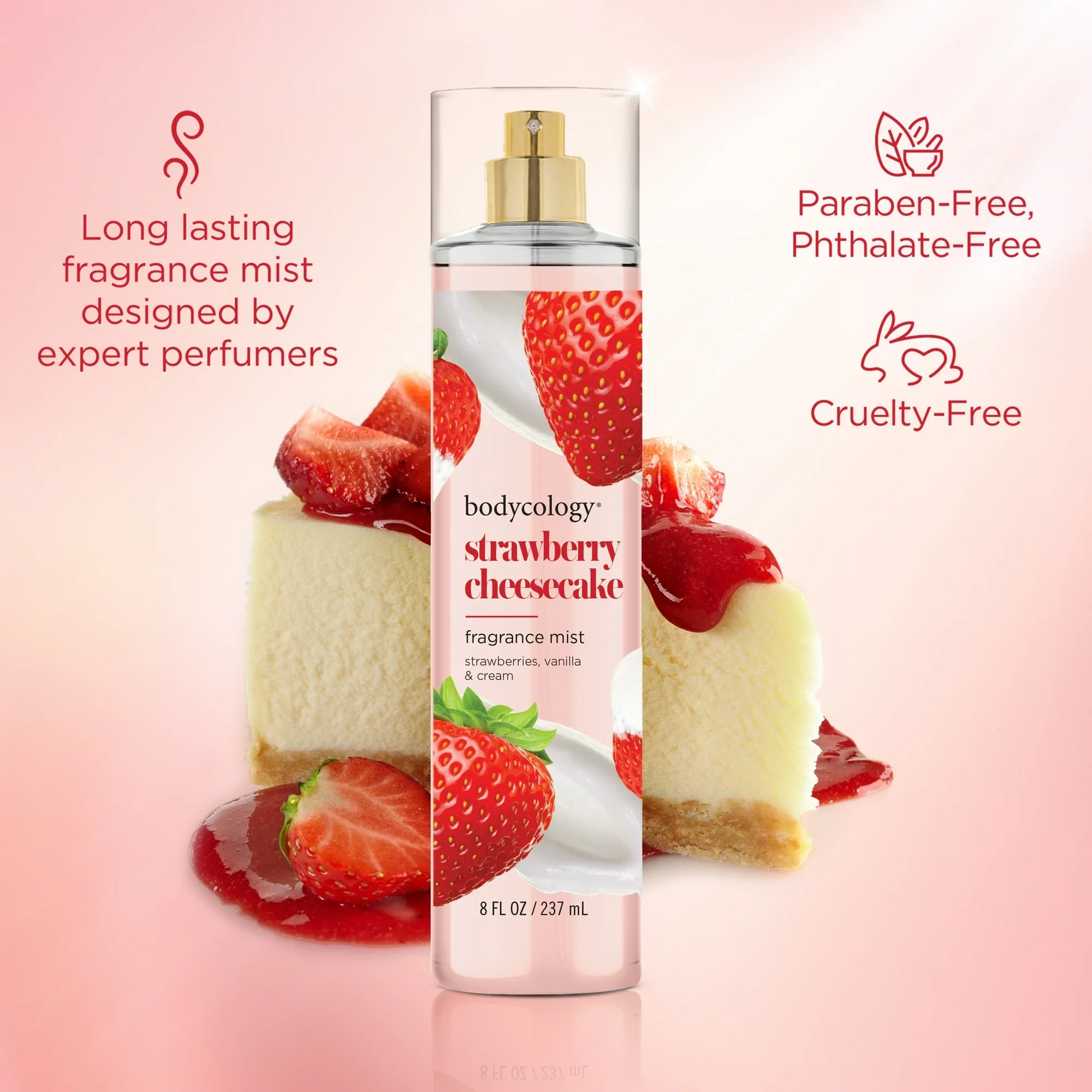 Bodycology Strawberry Cheesecake Body Mist 8oz