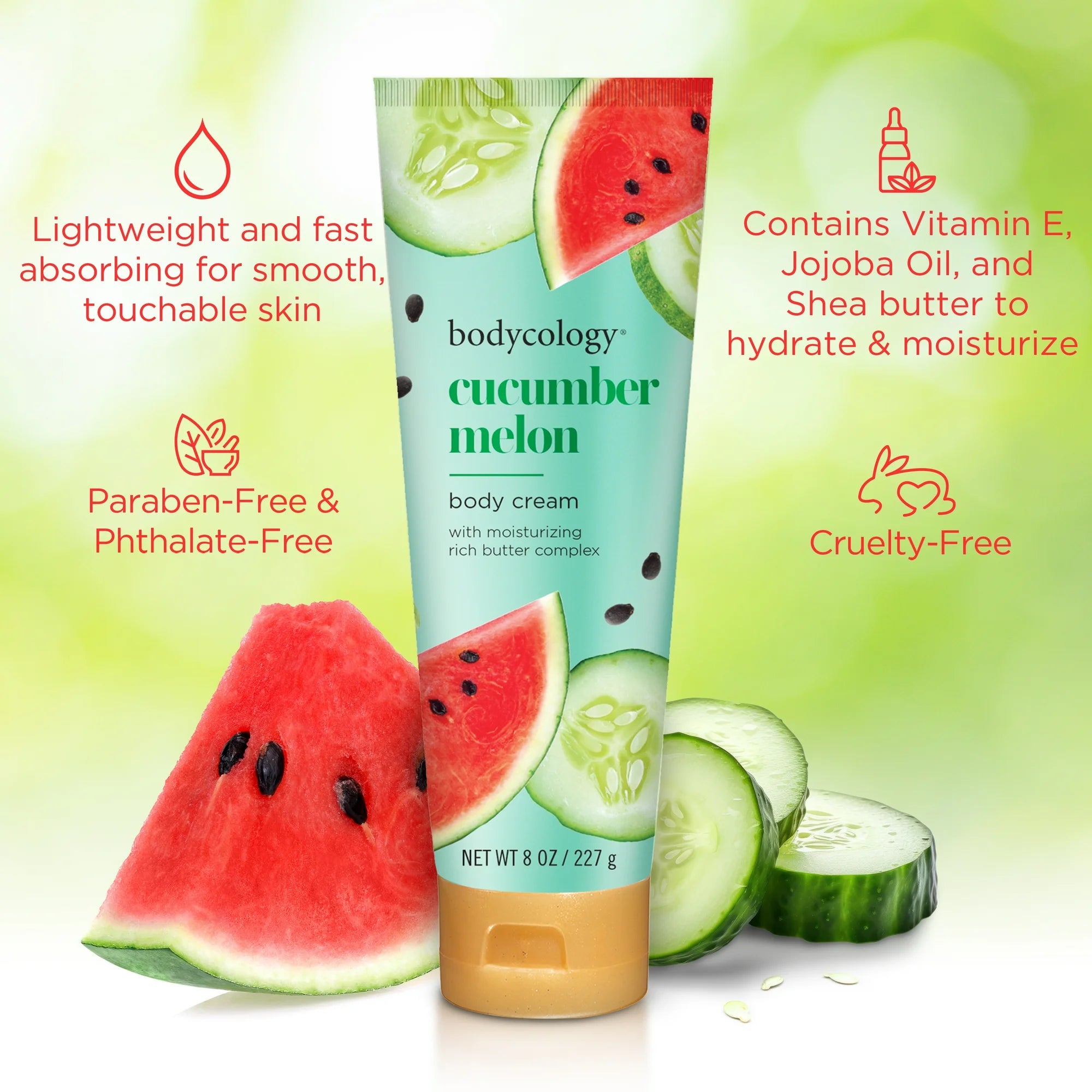 Bodycology Cucumber Melon Body Cream 8oz