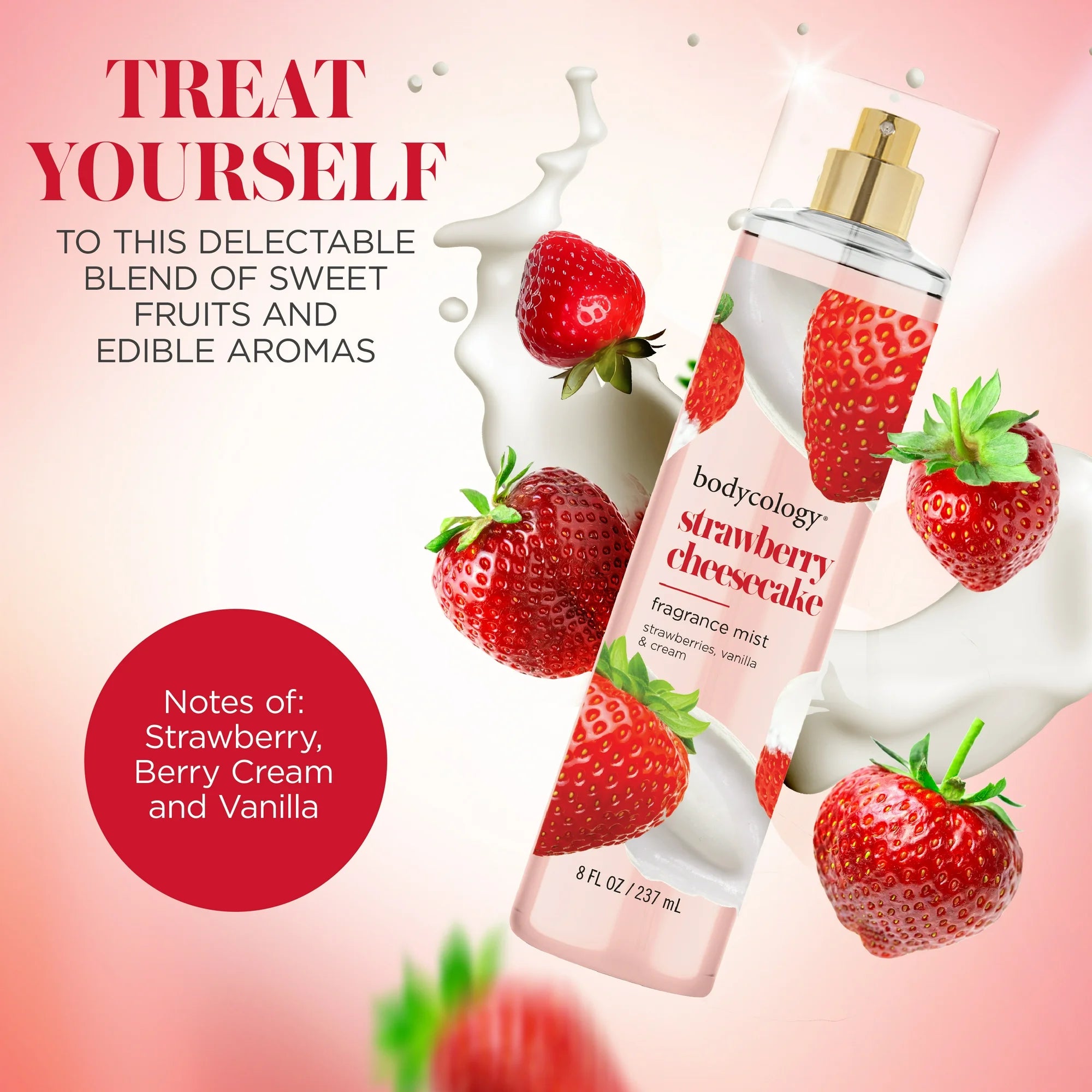 Bodycology Strawberry Cheesecake Body Mist 8oz