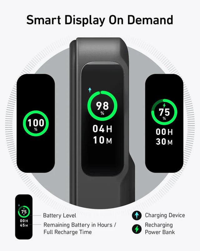 Anker 15W Ultra-Fast Magnetic Charger with Smart Display- A1654H11-1