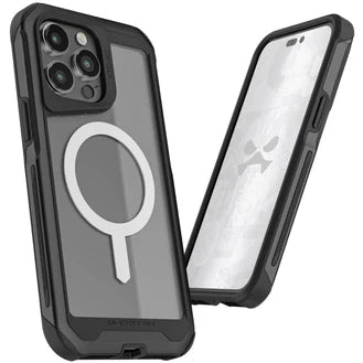 Ghostek ATOMIC Slim Black MagSafe Case for iPhone 14 Pro – Metal Shockproof Protective Cover