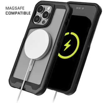 Ghostek ATOMIC Slim Black MagSafe Case for iPhone 14 Pro – Metal Shockproof Protective Cover
