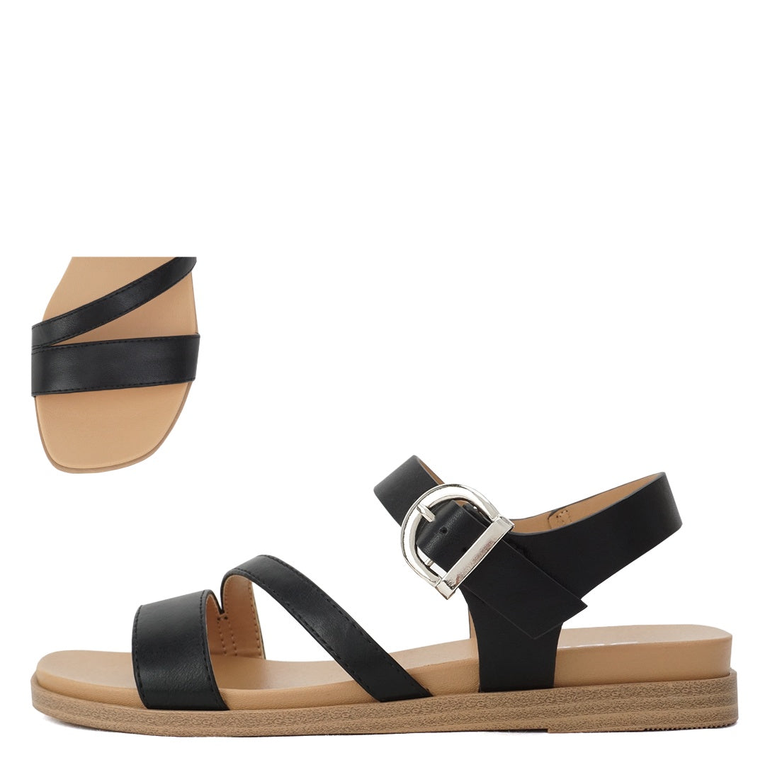 Soda Attend Black Sandal
