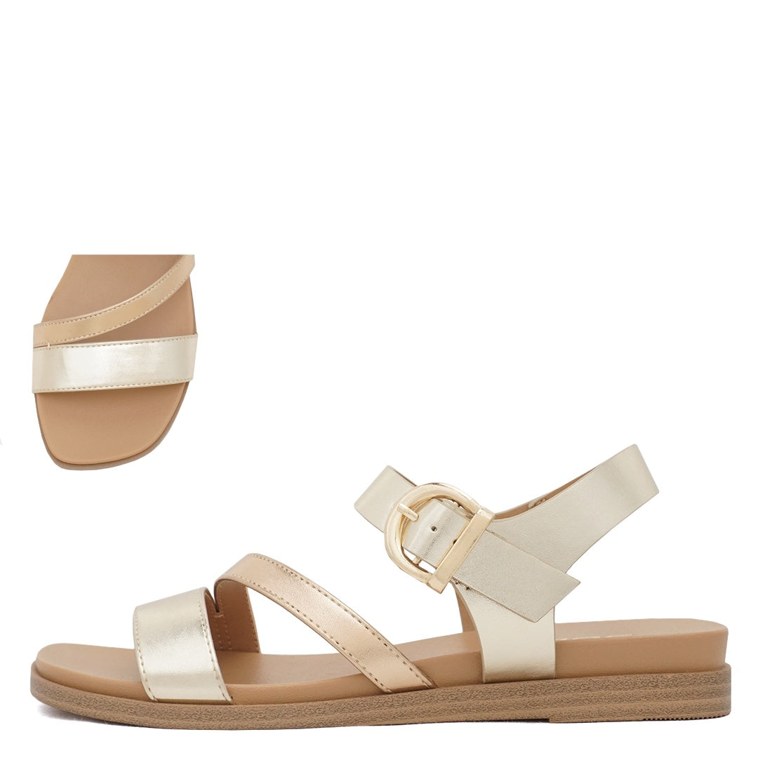 Soda Attend Natural Linen Sandal