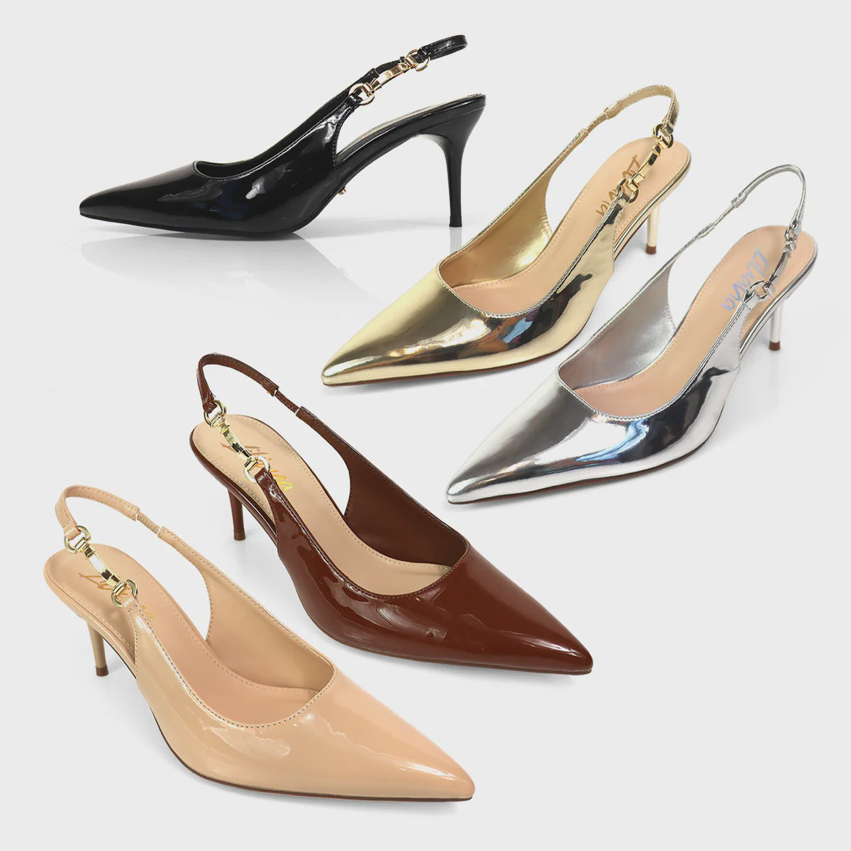 Liliana Barbara-1 Pointed Toe Black Heels