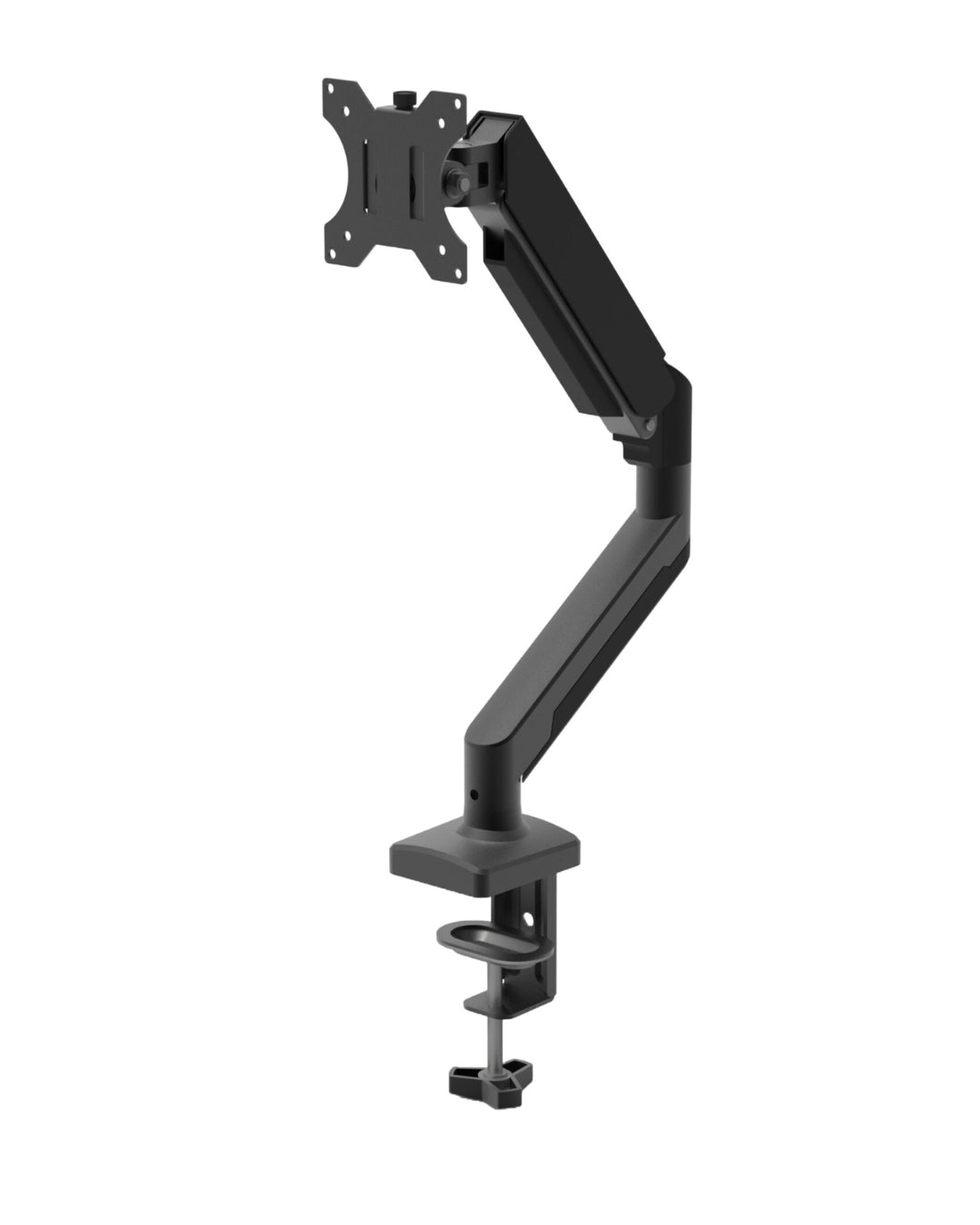 Unno Tekno Pneumatic 32" Single Monitor Mount TM8005BK Gas Spring Desk Arm