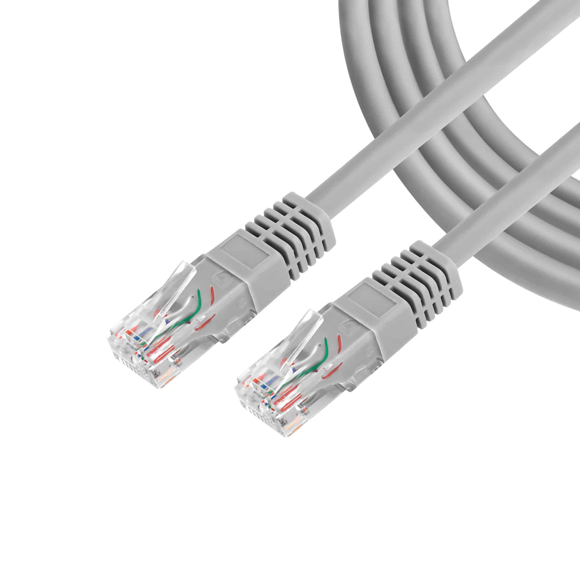 Unno Tekno Cat6 Ethernet Patch Cord 3ft CB4303GY High Speed LAN Cable