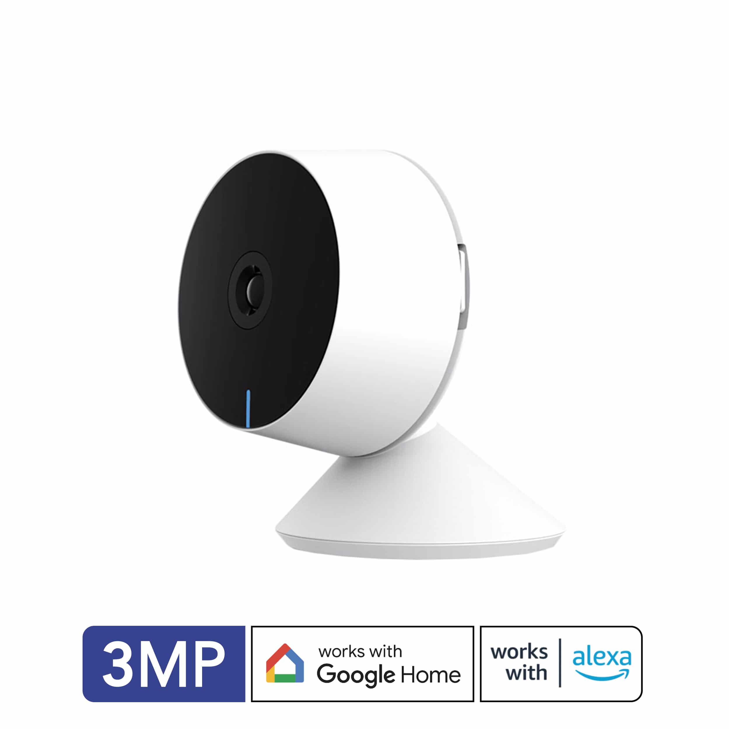 Unno Tekno WiFi Cam8+ Smart Indoor Camera 3MP CM1418WT Home Security Camera