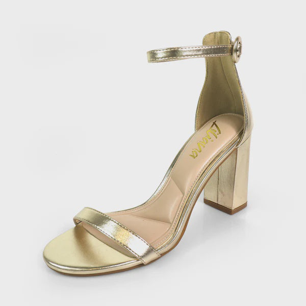 Liliana Abrana-1 Ankle Tie Silver Heels