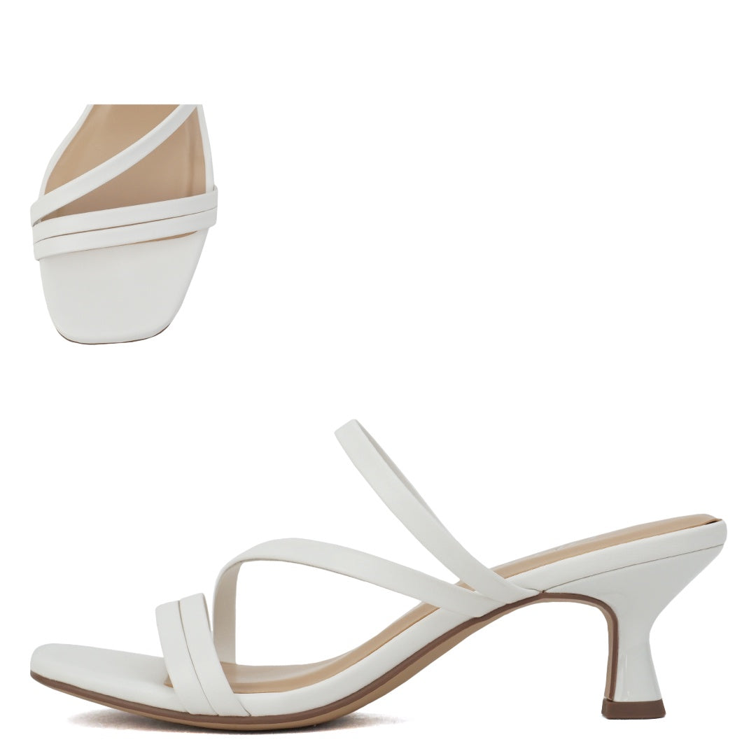 Soda  Denali Women's White PU Dress Sandal