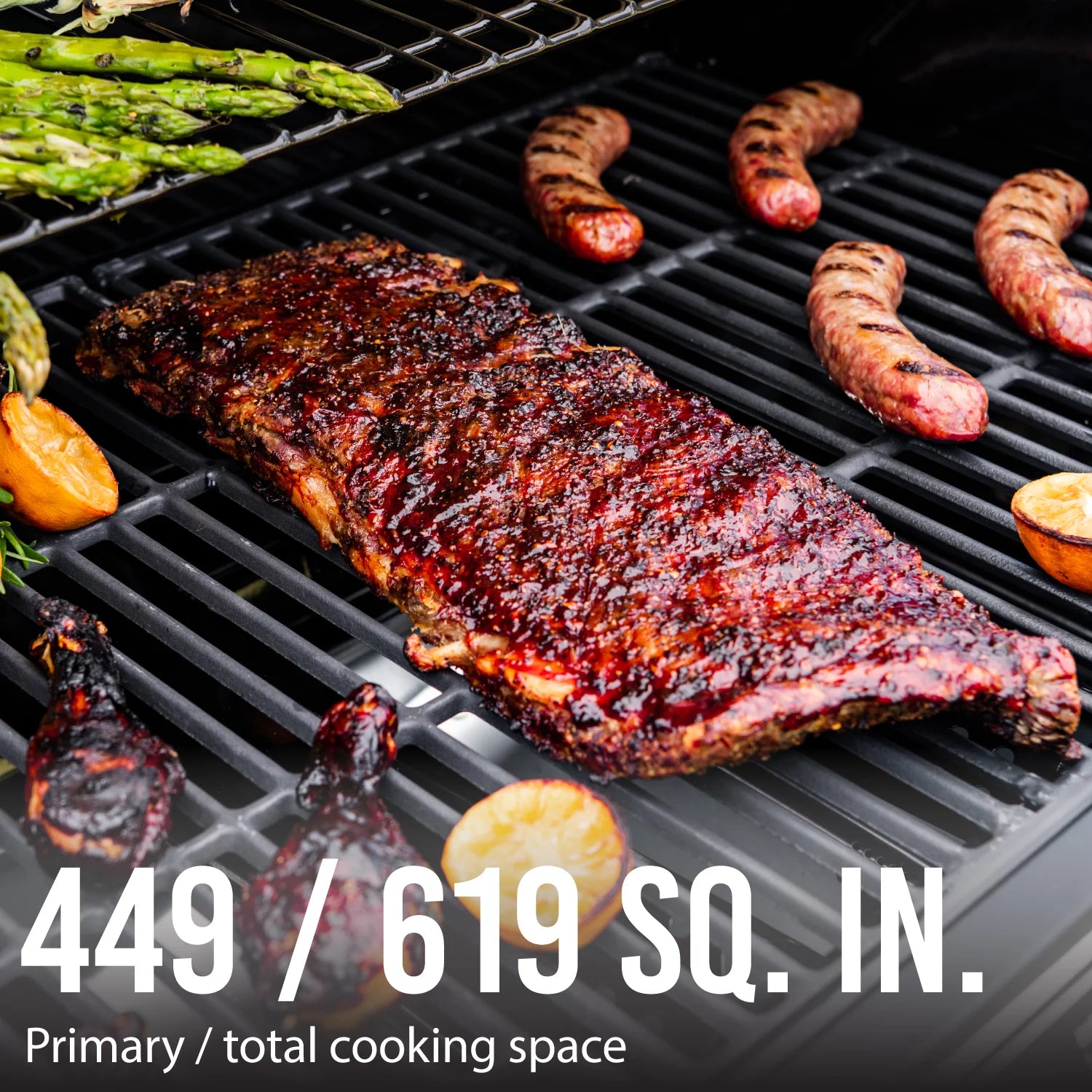 Expert Grill 4-Burner Propane Gas Grill with Side Burner Blue 720-0789MB Outdoor BBQ Grill