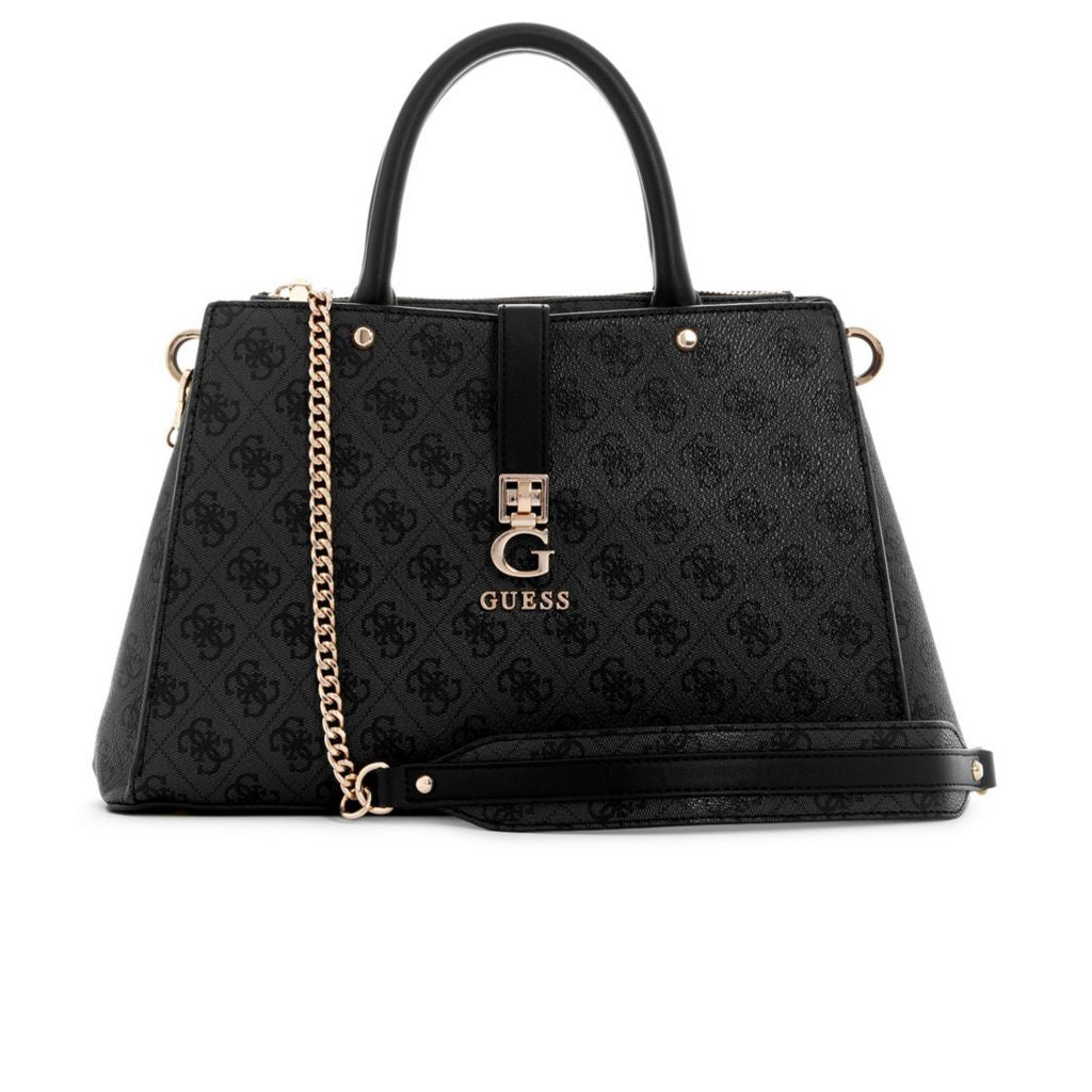 Guess Zamira Quattro G Luxury SG962906 Black  Satchel Bag