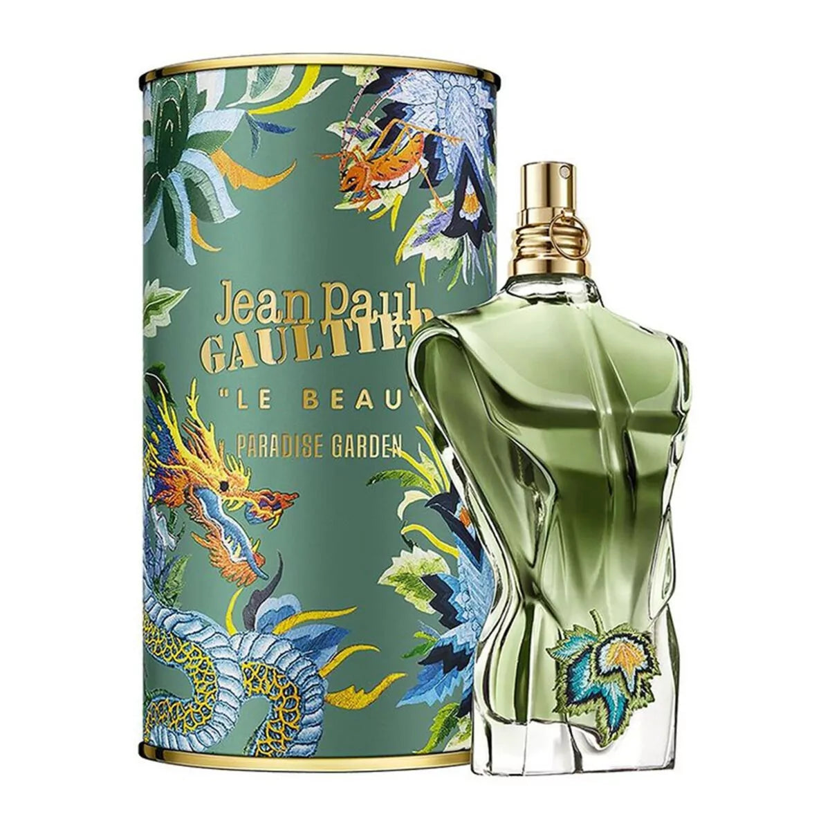 Jean Paul Gaultier Le Beau Paradise Garden EDP 125ml – Tropical Green Aquatic Men’s Perfume with Coconut & Sandalwood