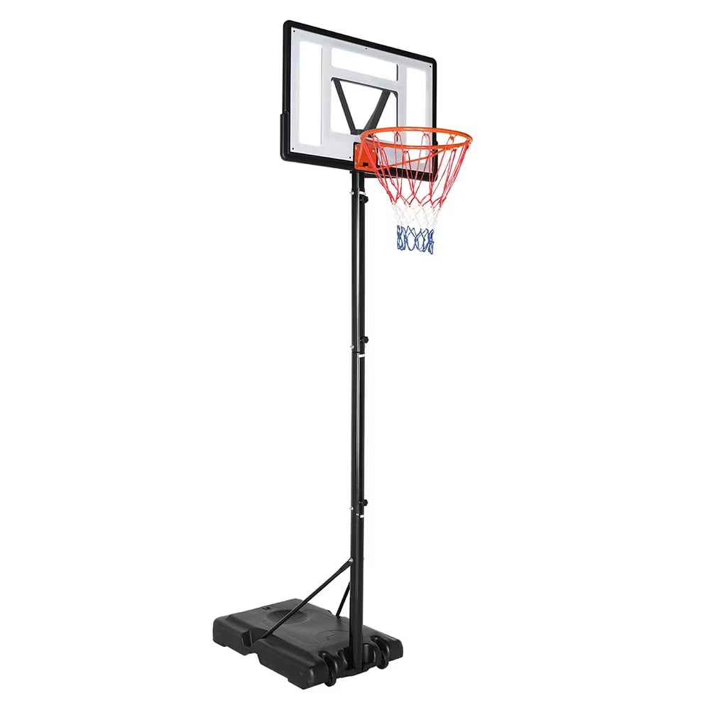 Ktaxon 8–10ft Adjustable Portable Basketball Hoop with Wheels Indoor Outdoor Goal