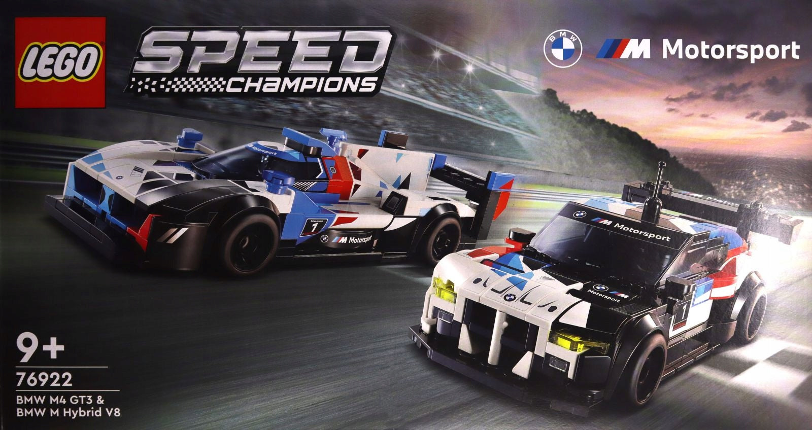 Lego Speed Champions BMW M4 GT3 and a BMW M Hybrid V8 76922