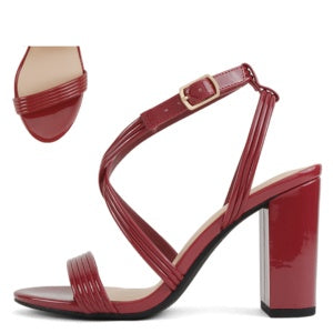My Delicious Oldwin-Red Patent Dress Sandal