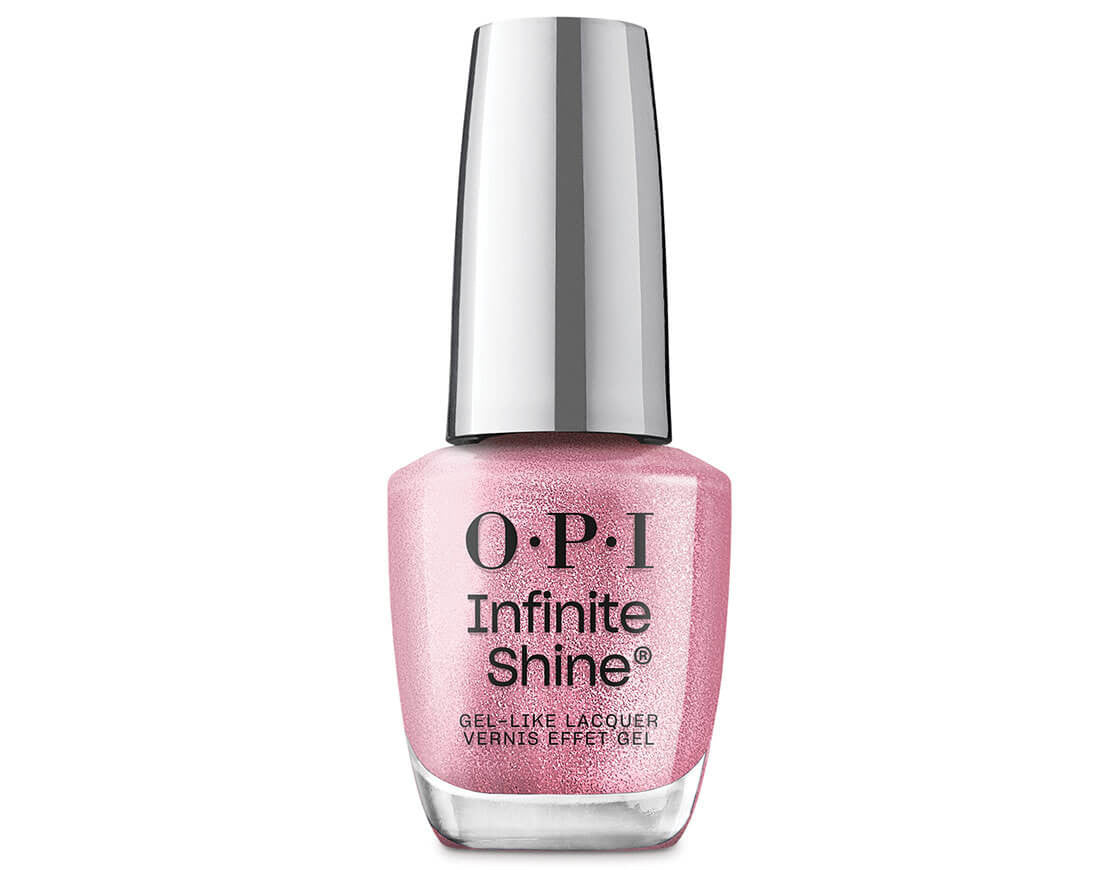 OPI Infinite Shine Shined, Sealed, Delivered 15ml – Long-Lasting Berry Pink Shimmer Nail Polish with Gel-Like Shine
