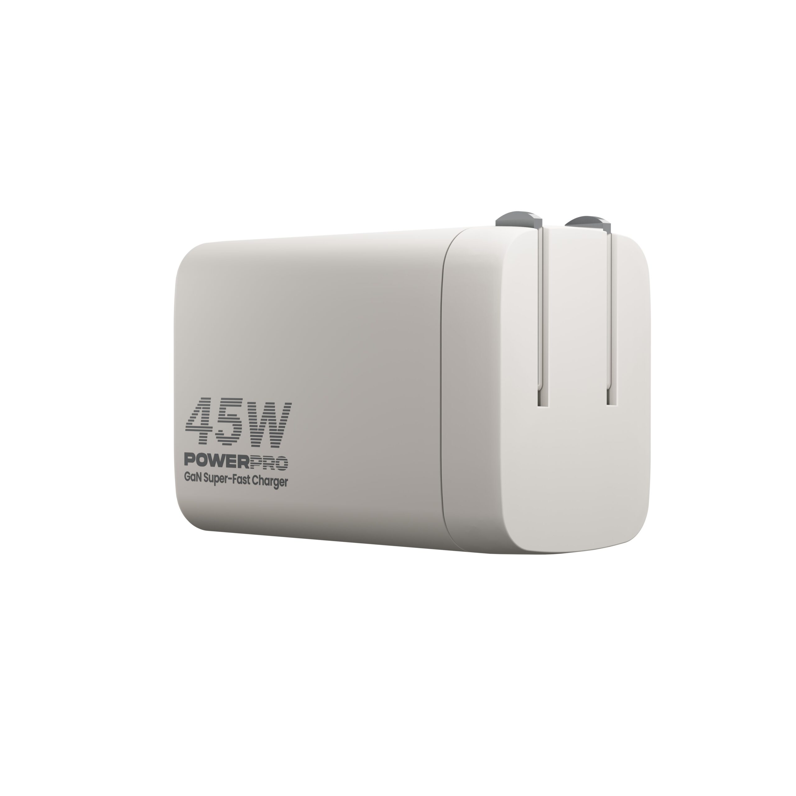Unno Tekno Wall Fast Charger GaN PD45W Dual Port USB-A and USB-C PW5065WT