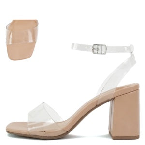 My Delicious Spaniel -Clear Lucite Dress Sandal