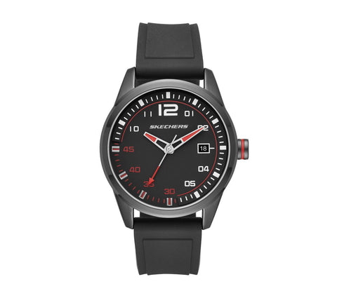 Skechers Men's Slauson Watch-Black/Red