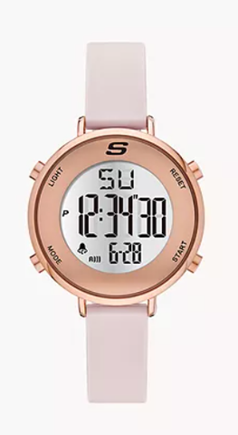 Skechers Truro Digital Blush Plastic Watch