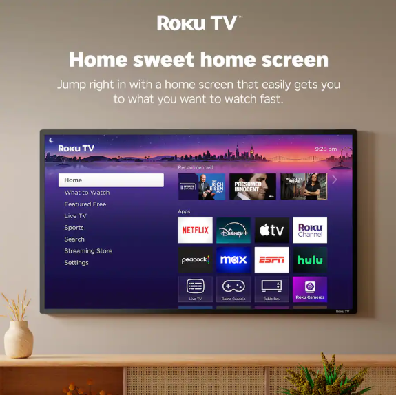 Pioneer 65-Inch LED 4K UHD Roku Smart TV – Ultra HD Streaming TV with Roku Built-In
