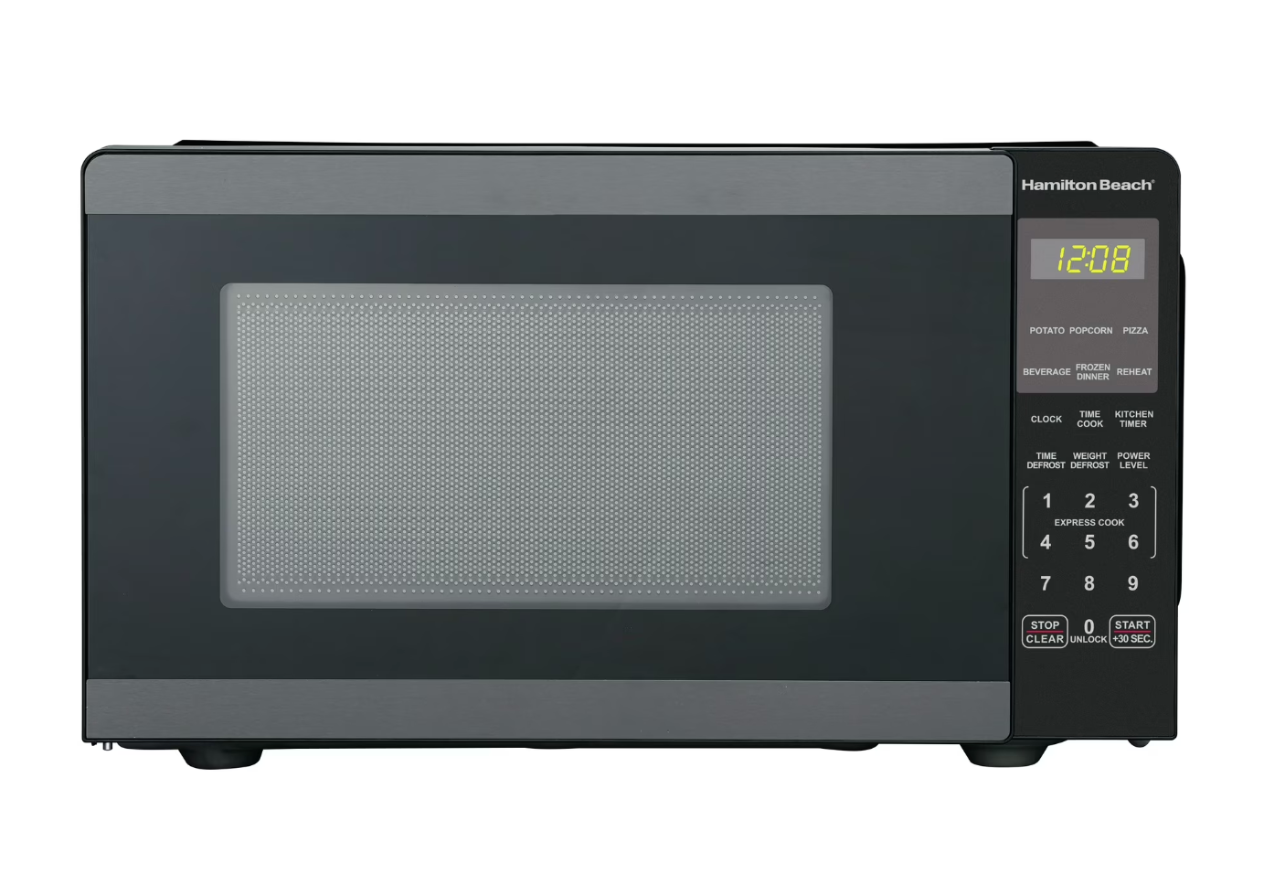 Hamilton Beach 0.9 Cu Ft Countertop Microwave Oven 900 Watts – Compact Digital Kitchen Microwave